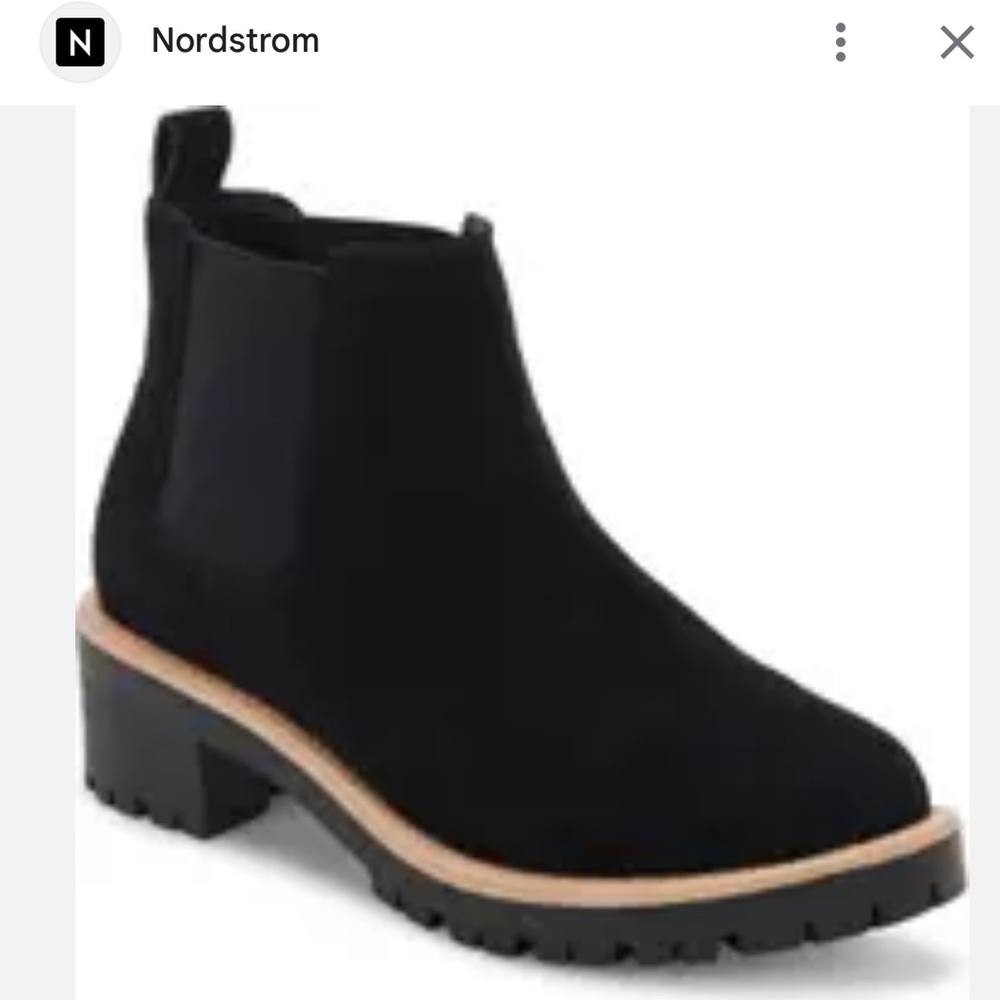 NEW $145 Blondo x Zappos Rayes Black suede Chelsea boot ankle women size 9